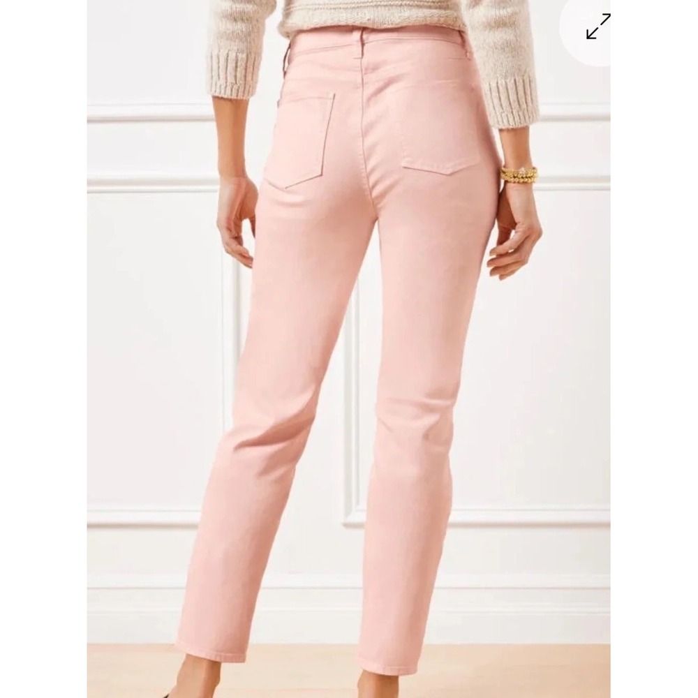 Talbots Flawless Slim Ankle Jeans in Dusty Blush Pink sz 4 NWT - Picture 2 of 8